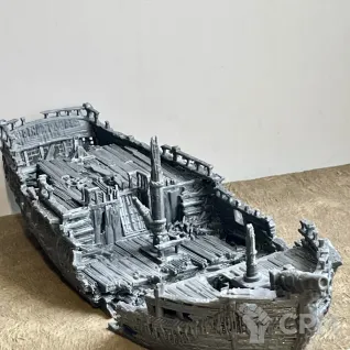 Описание картинки Остов судна от 3D Wargaming по цене 500руб | Свободный Рынок Миниатюр - СРМ