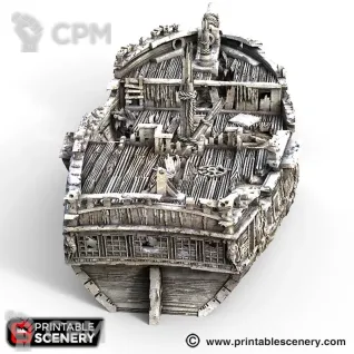 Описание картинки Остов судна от 3D Wargaming по цене 500руб | Свободный Рынок Миниатюр - СРМ
