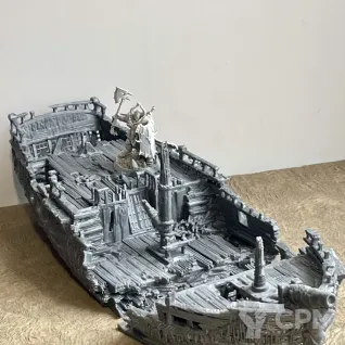 Описание картинки Остов судна от 3D Wargaming по цене 500руб | Свободный Рынок Миниатюр - СРМ