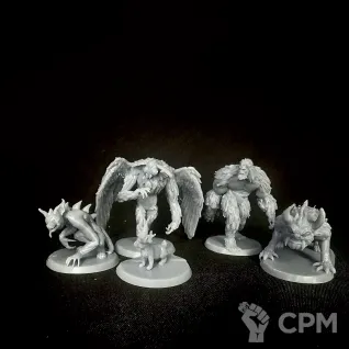 Описание картинки starter set for dnd curiouscryptids 32mm от R.E.print по цене 100руб | Свободный Рынок Миниатюр - СРМ