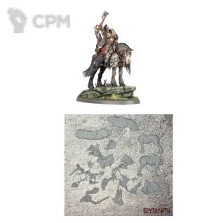 Описание картинки Darkoath Chieftain on Warsteed от Бруталити по цене 500руб | Свободный Рынок Миниатюр - СРМ