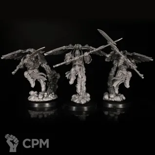 Описание картинки Legio Custodes Custodian Venatari Squad миниатюра по вселенной warhammer 40000 от KoofWorkshop по цене 500руб | Свободный Рынок Миниатюр - СРМ