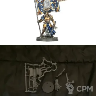 Описание картинки Knight-Vexillor with Banner of Apotheosis от Svarden по цене 100руб | Свободный Рынок Миниатюр - СРМ