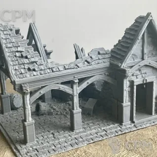 Описание картинки Руины кузницы от 3D Wargaming по цене 600руб | Свободный Рынок Миниатюр - СРМ
