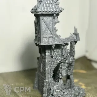 Описание картинки Руины дозорной башни от 3D Wargaming по цене 700руб | Свободный Рынок Миниатюр - СРМ