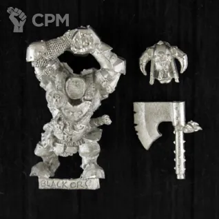 Описание картинки Warhammer Fantasy Battles - Black orc Boss - Limited Edition - Games day (2000) от FULL METAL по цене 250руб | Свободный Рынок Миниатюр - СРМ