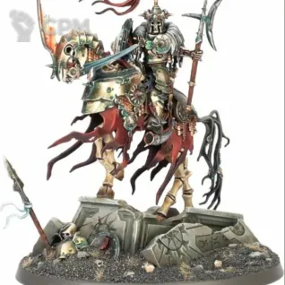 Описание картинки Wight King on Skeletal Steed от WastelandMiniatures по цене 500руб | Свободный Рынок Миниатюр - СРМ
