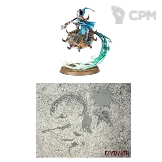 Описание картинки Magister On Disc Of Tzeentch от Бруталити по цене 300руб | Свободный Рынок Миниатюр - СРМ