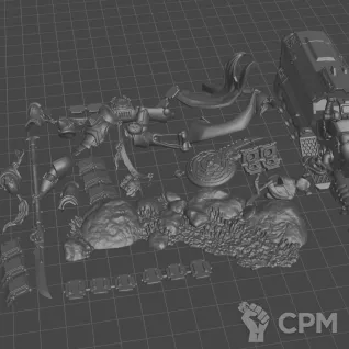 Описание картинки White Scars Suboden Khan (2025) от WastelandMiniatures по цене 450руб | Свободный Рынок Миниатюр - СРМ