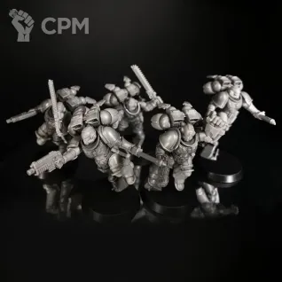 Описание картинки Assault intercessors with jump packs Squad миниатюра по вселенной warhammer 40000 от KoofWorkshop по цене 700руб | Свободный Рынок Миниатюр - СРМ