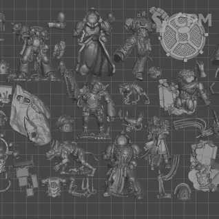 Описание картинки Huron Blackheart and the Masters of the Maelstrom (2026) Скан. Базы в комплекте. от WastelandMiniatures по цене 750руб | Свободный Рынок Миниатюр - СРМ