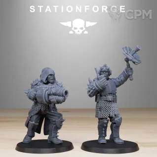 Описание картинки + Corrupted Guard Infantry Builder Kit + от WastelandMiniatures по цене 1 000руб | Свободный Рынок Миниатюр - СРМ