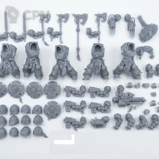 Описание картинки Wolf Guard Terminators (2025) Полный Скан. Базы и головы в комплекте. от WastelandMiniatures по цене 700руб | Свободный Рынок Миниатюр - СРМ