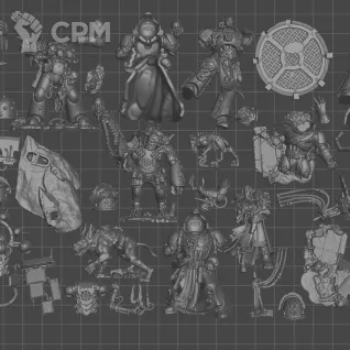 Описание картинки Huron Blackheart and the Masters of the Maelstrom (2026) Скан. Базы в комплекте. от WastelandMiniatures по цене 700руб | Свободный Рынок Миниатюр - СРМ