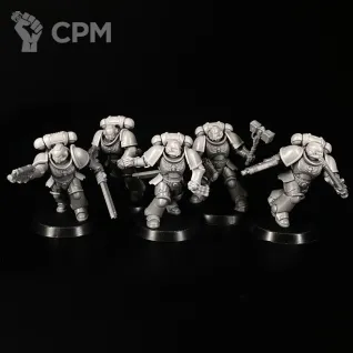 Описание картинки Assault intercessors Squad миниатюра по вселенной warhammer 40000 от KoofWorkshop по цене 300руб | Свободный Рынок Миниатюр - СРМ