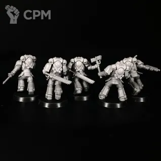 Описание картинки Assault intercessors Squad миниатюра по вселенной warhammer 40000 от KoofWorkshop по цене 300руб | Свободный Рынок Миниатюр - СРМ