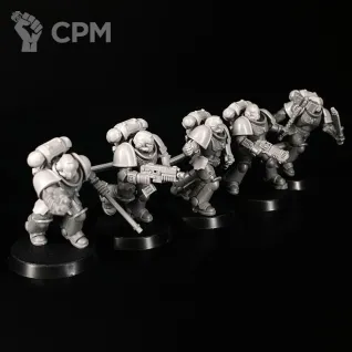 Описание картинки Assault intercessors Squad миниатюра по вселенной warhammer 40000 от KoofWorkshop по цене 300руб | Свободный Рынок Миниатюр - СРМ