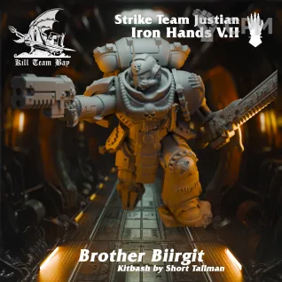 Описание картинки Iron Hands Strike Team Justian 2 от Asterisk Print по цене 100руб | Свободный Рынок Миниатюр - СРМ