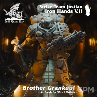Описание картинки Iron Hands Strike Team Justian 2 от Asterisk Print по цене 100руб | Свободный Рынок Миниатюр - СРМ