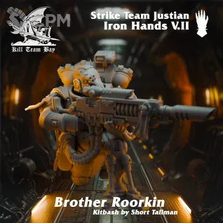 Описание картинки Iron Hands Strike Team Justian 2 от Asterisk Print по цене 100руб | Свободный Рынок Миниатюр - СРМ