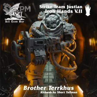 Описание картинки Iron Hands Strike Team Justian 2 от Asterisk Print по цене 100руб | Свободный Рынок Миниатюр - СРМ