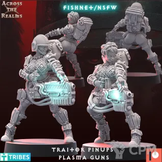 Описание картинки Traitor Pinup Plasma Guns от Бруталити по цене 300руб | Свободный Рынок Миниатюр - СРМ