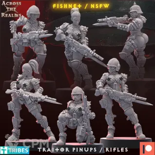 Описание картинки Traitor Pinups with Rifles 2 от Бруталити по цене 800руб | Свободный Рынок Миниатюр - СРМ
