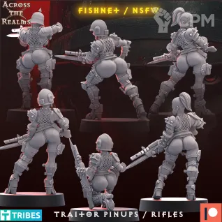 Описание картинки Traitor Pinups with Rifles 2 от Бруталити по цене 800руб | Свободный Рынок Миниатюр - СРМ