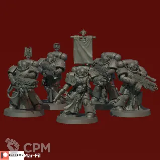 Описание картинки Sternguard Veteran Squad от Tridax Forge по цене 100руб | Свободный Рынок Миниатюр - СРМ