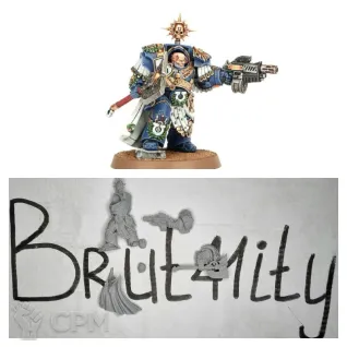 Описание картинки Ultramarines Legion Terminator Praetor от Бруталити по цене 200руб | Свободный Рынок Миниатюр - СРМ