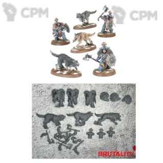 Описание картинки Wolf Guard Headtakers от Бруталити по цене 800руб | Свободный Рынок Миниатюр - СРМ