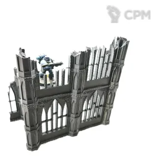 Описание картинки 2 этажная руина Министорум от Rev127 по цене 400руб | Свободный Рынок Миниатюр - СРМ