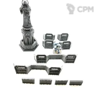 Описание картинки Статуя + aegis defence line от Rev127 по цене 400руб | Свободный Рынок Миниатюр - СРМ