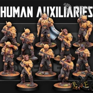 Описание картинки War Scenery - Human Auxiliaries от R.E.print по цене 600руб | Свободный Рынок Миниатюр - СРМ