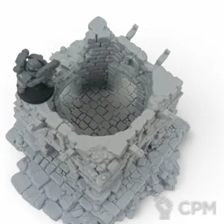 Описание картинки Разрушенная Сторожевая Вышка - Фэнтези Террейн от Terrain Print по цене 800руб | Свободный Рынок Миниатюр - СРМ