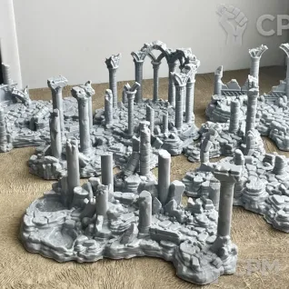 Описание картинки Древние Руины(набор) от 3D Wargaming по цене 1 000руб | Свободный Рынок Миниатюр - СРМ
