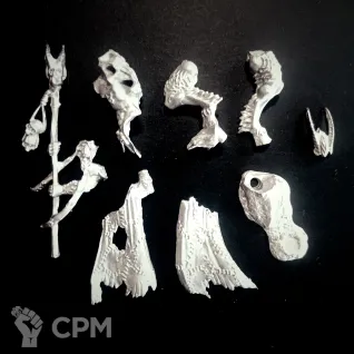 Описание картинки Warhammer the old world - Beastman shaman Metal от FULL METAL по цене 250руб | Свободный Рынок Миниатюр - СРМ