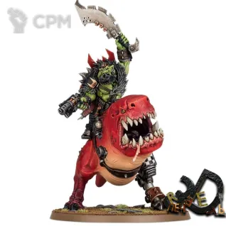 Описание картинки Beastboss on Squigosaur от R.E.print по цене 600руб | Свободный Рынок Миниатюр - СРМ