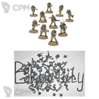 Описание картинки Cadian Shock Troops от Бруталити по цене 700руб | Свободный Рынок Миниатюр - СРМ