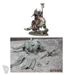 Описание картинки Chaos lord on Karkadrak от Бруталити по цене 600руб | Свободный Рынок Миниатюр - СРМ