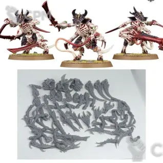 Описание картинки Tyranid Warriors X3 от 3D Mechanicus по цене 450руб | Свободный Рынок Миниатюр - СРМ