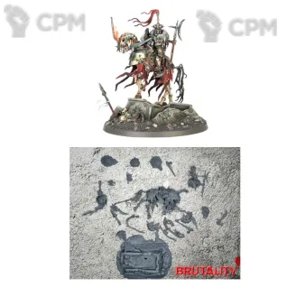 Описание картинки Wight King on Skeletal Steed от Бруталити по цене 600руб | Свободный Рынок Миниатюр - СРМ