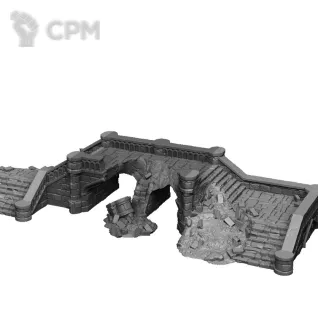 Описание картинки Руины моста Аркенфел №1 от 3D Wargaming по цене 1 700руб | Свободный Рынок Миниатюр - СРМ