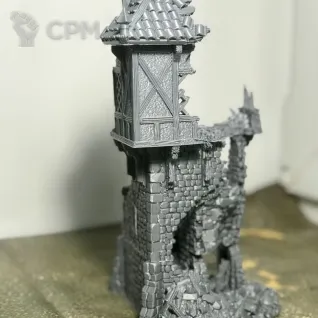 Описание картинки Руины дозорной башни от 3D Wargaming по цене 1 000руб | Свободный Рынок Миниатюр - СРМ