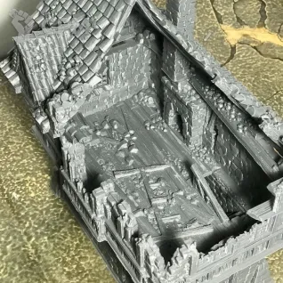 Описание картинки Руины портового дома от 3D Wargaming по цене 1 000руб | Свободный Рынок Миниатюр - СРМ