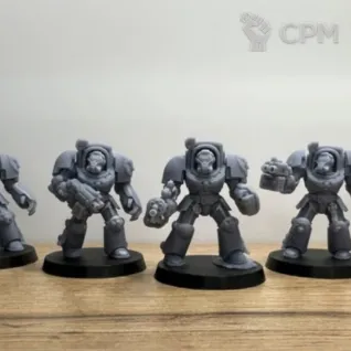 Описание картинки Terminator squad + покрас от No1se knight по цене 800руб | Свободный Рынок Миниатюр - СРМ