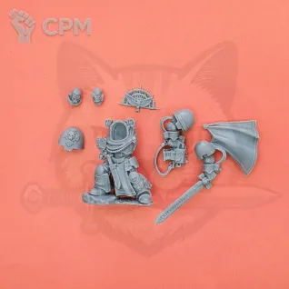 Описание картинки Captain in Terminator Armour old sculpt от  по цене 100руб | Свободный Рынок Миниатюр - СРМ