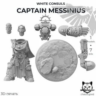 Описание картинки White Consuls Captain Messinius от  по цене 100руб | Свободный Рынок Миниатюр - СРМ