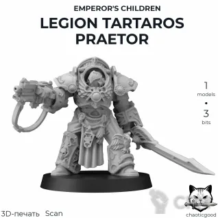 Описание картинки Emperor's Children Legion Tartaros Praetor от  по цене 100руб | Свободный Рынок Миниатюр - СРМ