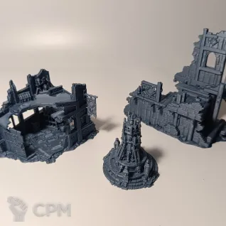 Описание картинки Набор средневекового террейна от 3d_Bear по цене 100руб | Свободный Рынок Миниатюр - СРМ